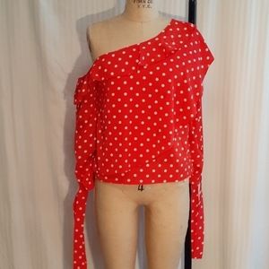 Red Poco dot top